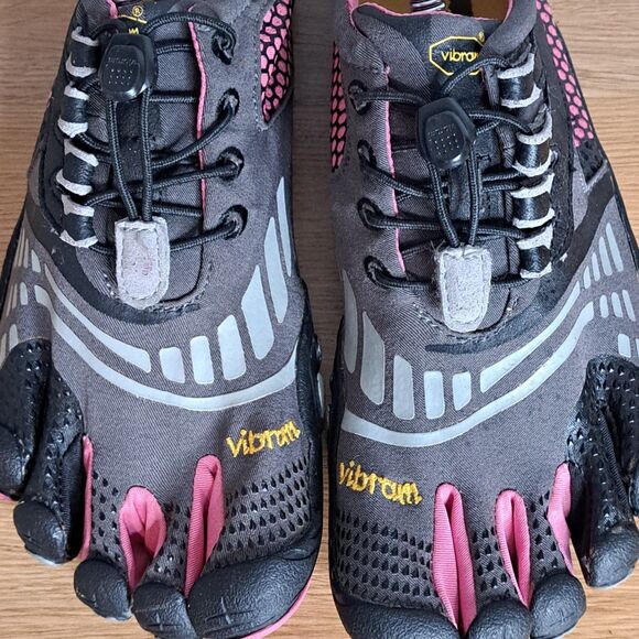 Vibram FiveFingers KMD LS Women’s 8 (EU 39) Gray Black Pink Minimalist Shoes - Picture 10 of 11